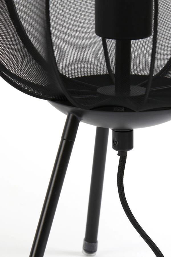 Bohemian tafellamp Plumeria zwart Ø 25cm Light & Living 8717807651329