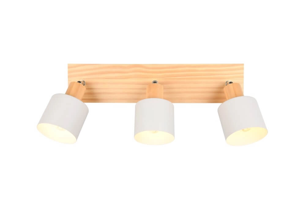 3-lichts plafondlamp Shanti met houtlook Trio 4017807615739