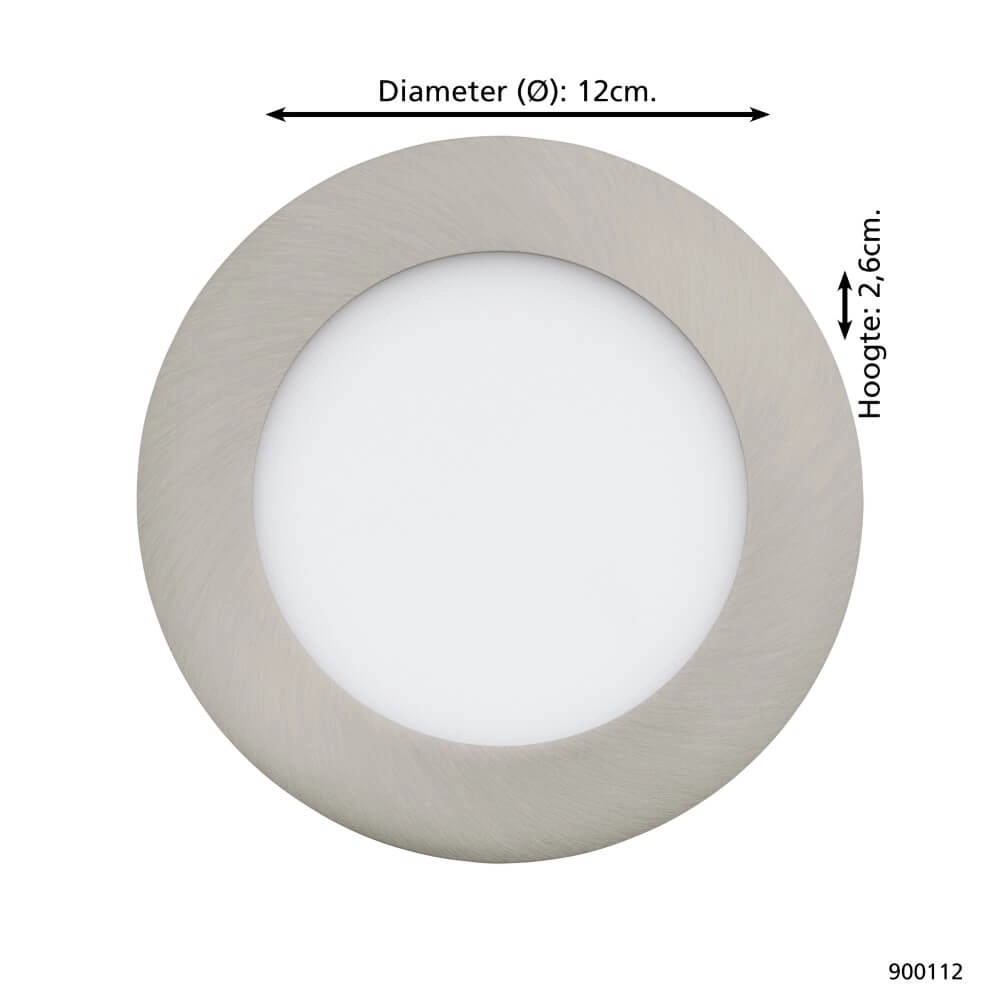 Spot Zigbee Fueva-Z Ø 12cm RVS Eglo 9008606225675