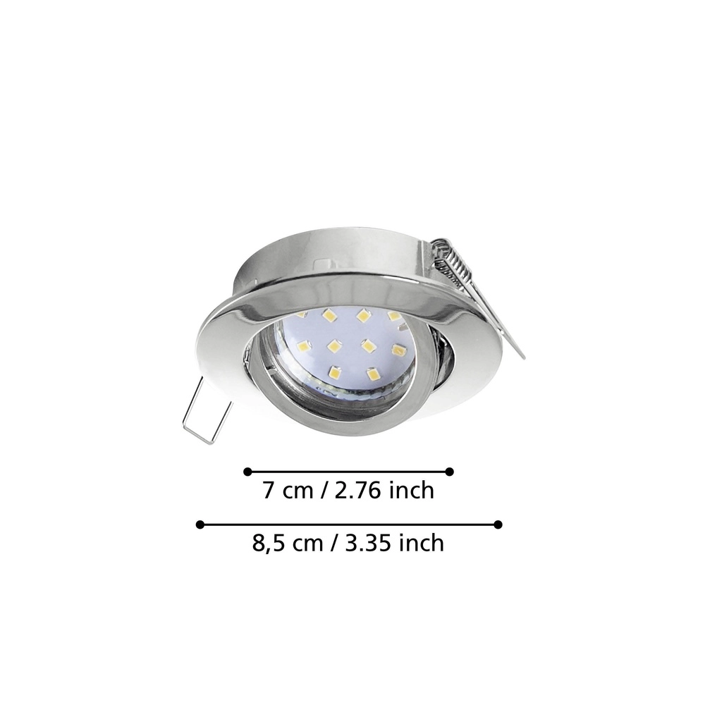 Inbouwspot Tedo chroom Eglo 9002759953614