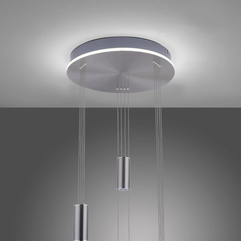 3-lichts hanglamp Q-Etienne metaal rond Paul Neuhaus 4012248350447