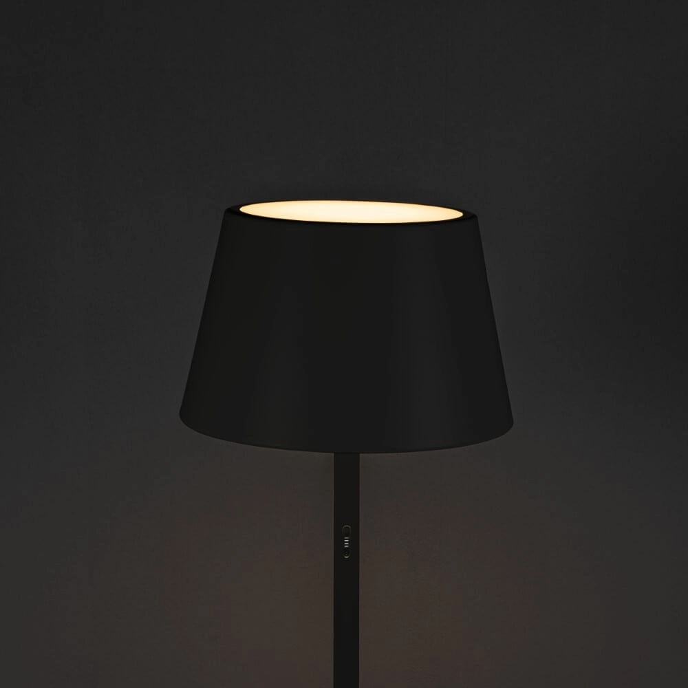 Oplaadbare schemerlamp voor buiten Pomezia zwart KonstSmide 7318307824759