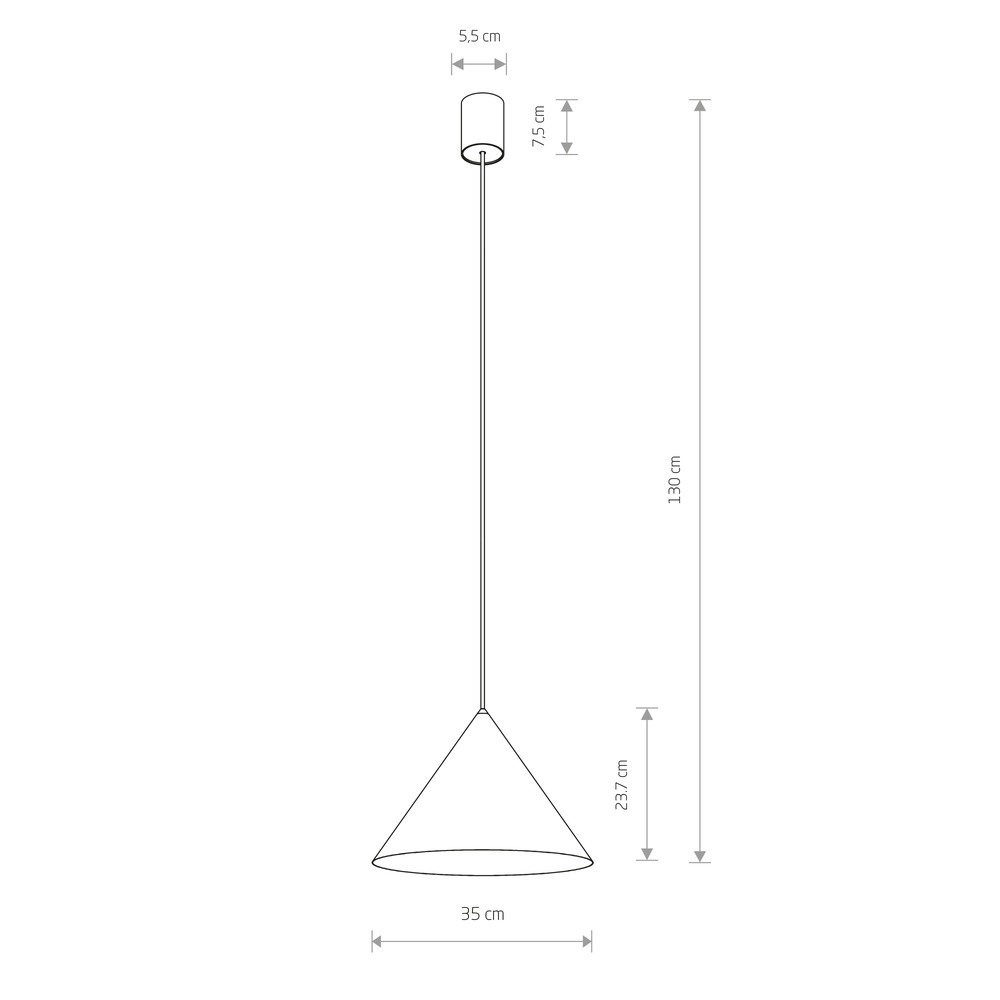 Design hanglamp Zenith saliegroen Ø 35cm Lyora 5903139114851