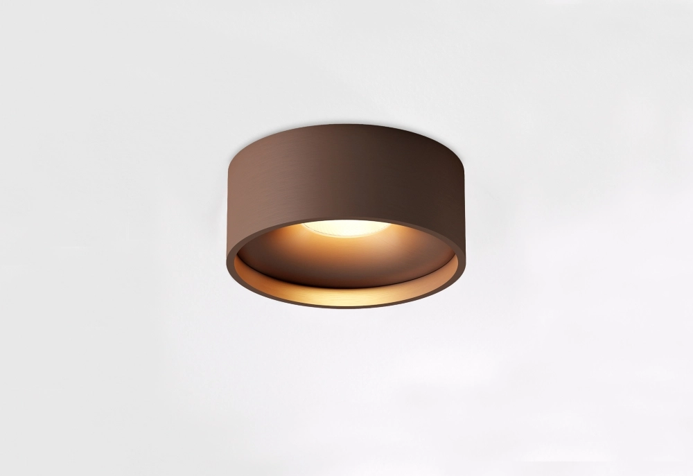 Badkamer plafondlamp Oran Ø 12cm - Brons geborsteld