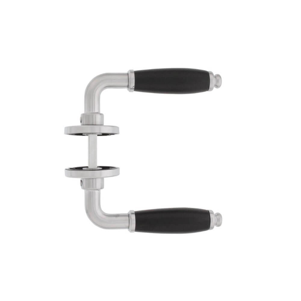 Deurklink Courgette op rozet mat chroom Intersteel 8714186489215