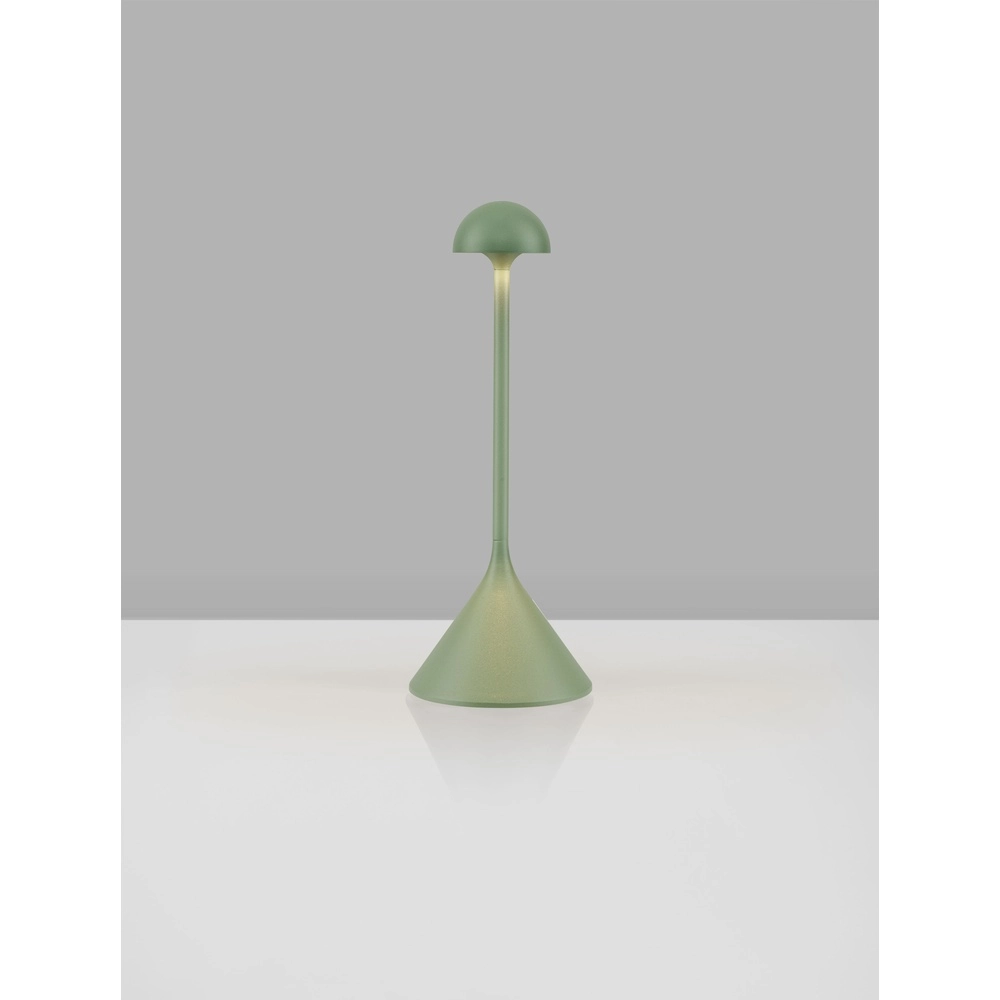 Table lamp Dalt olive green rechargeable with USB Lyora 5212017477057