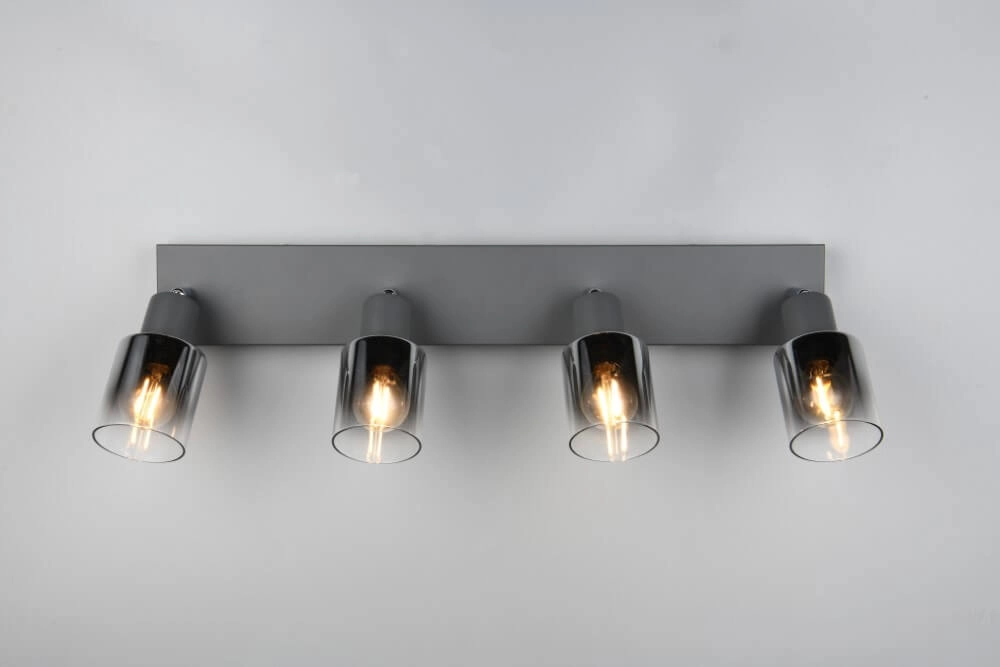 4-lichts plafondlamp Cadiz zwart Trio 4017807615784