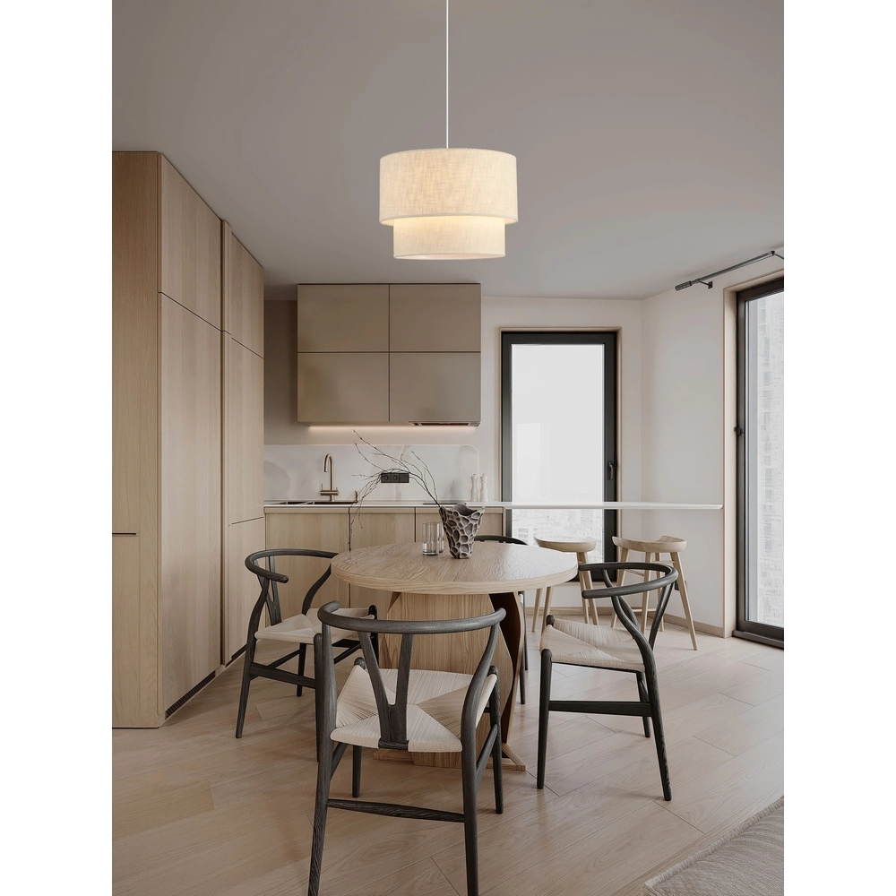 Linnen hanglamp Karen Ø 50cm