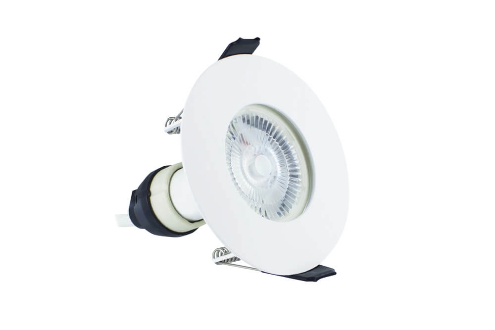 Witte inbouwspot EvoFire GU10 - rond