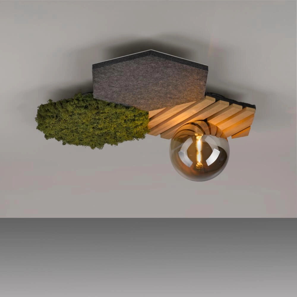 Plafondlamp Green Hex natuur Just Light 4043689004255