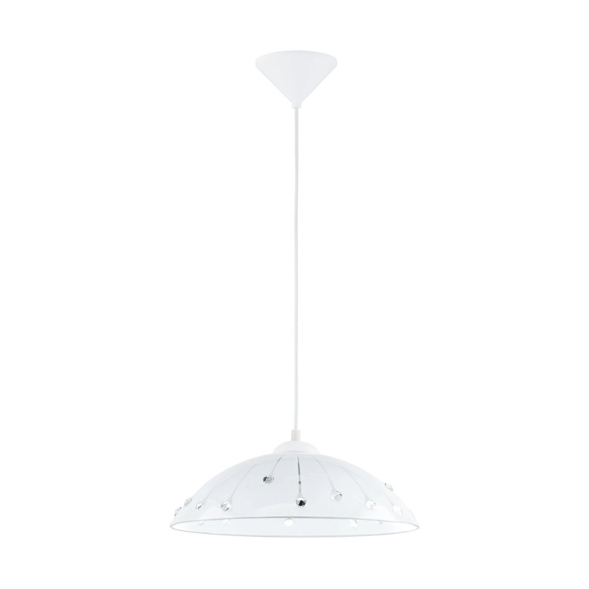 Hanglamp Vetro wit met kristalletjes Eglo 9002759960735