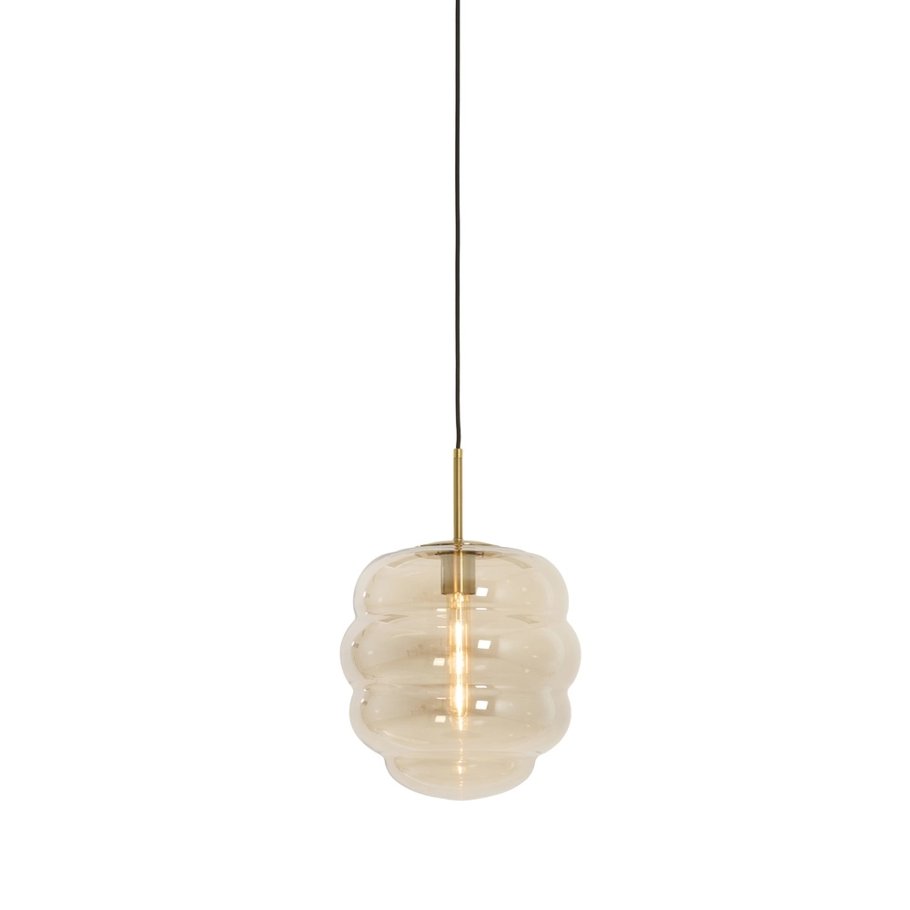 Ø 30cm hanglamp Misty met amber glas Light & Living 8717807645663