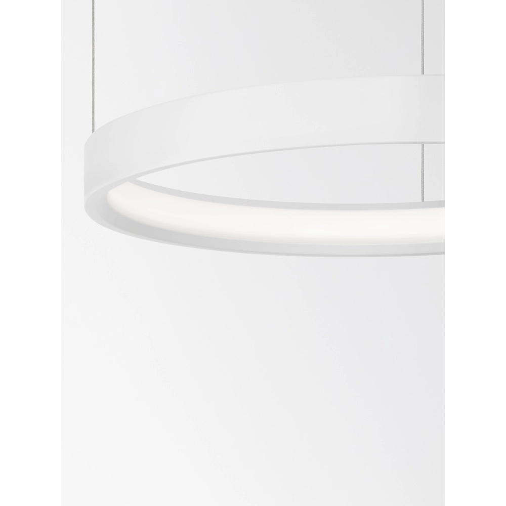 Ronde hanglamp Perrine wit Ø 40cm Lyora 5212017438386