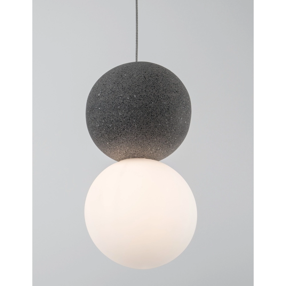 Hanglamp Zero grijs met wit Lyora 5212017426949