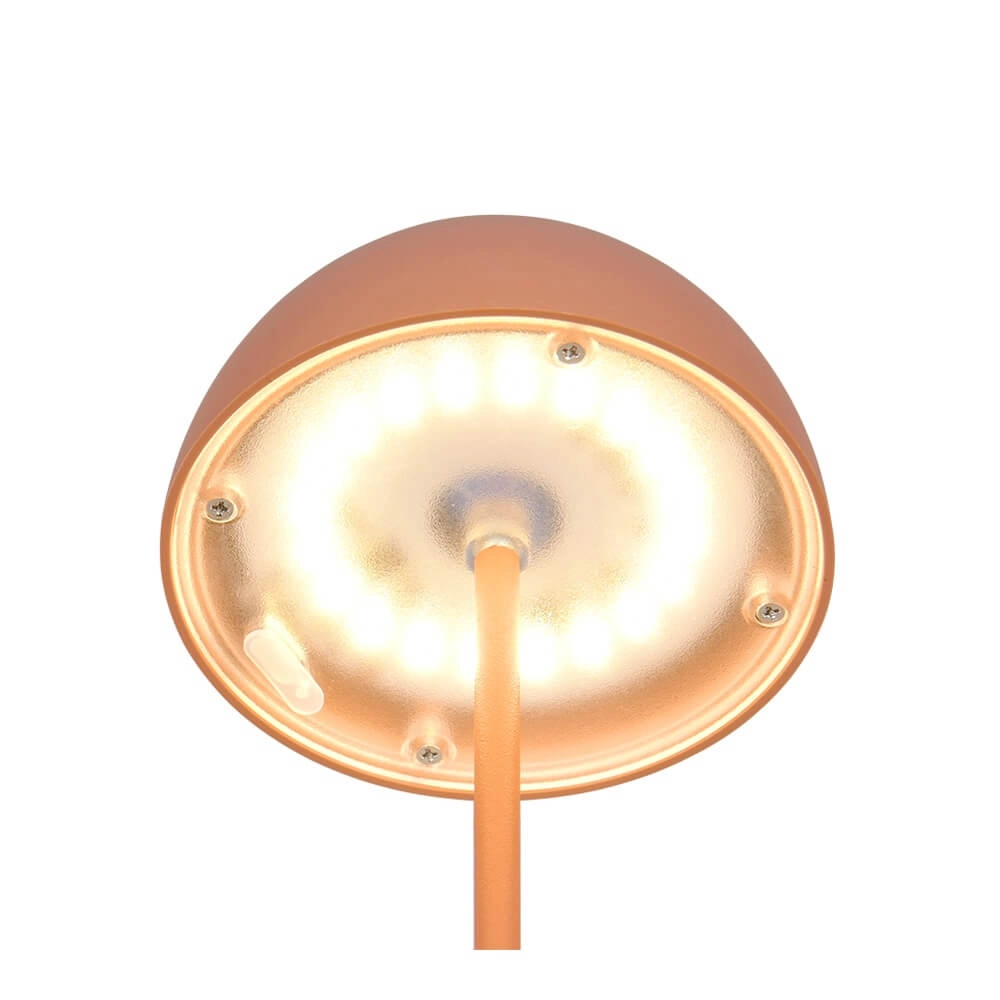 Oplaadbaar tafellampje Ortiz oranje Trio 4017807643336