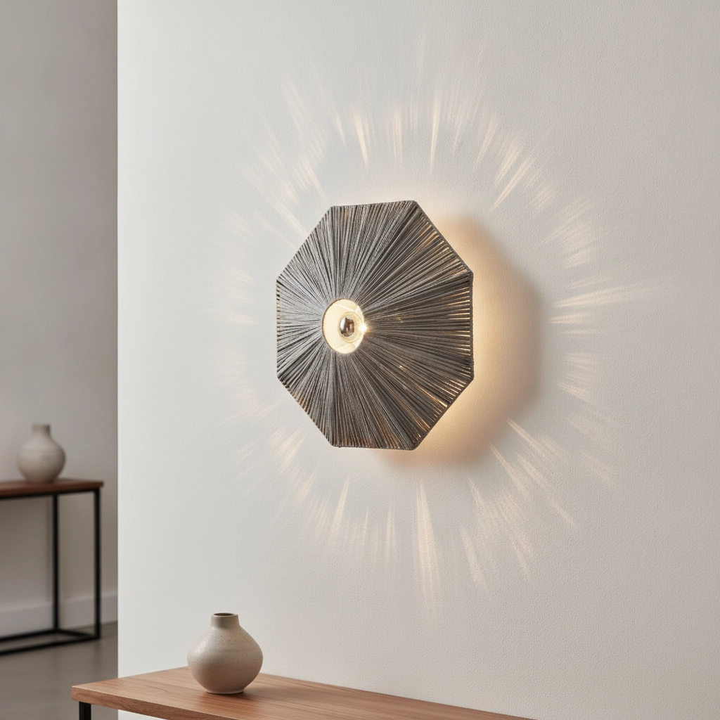 Wandlamp Elvio grijs Ø 45cm