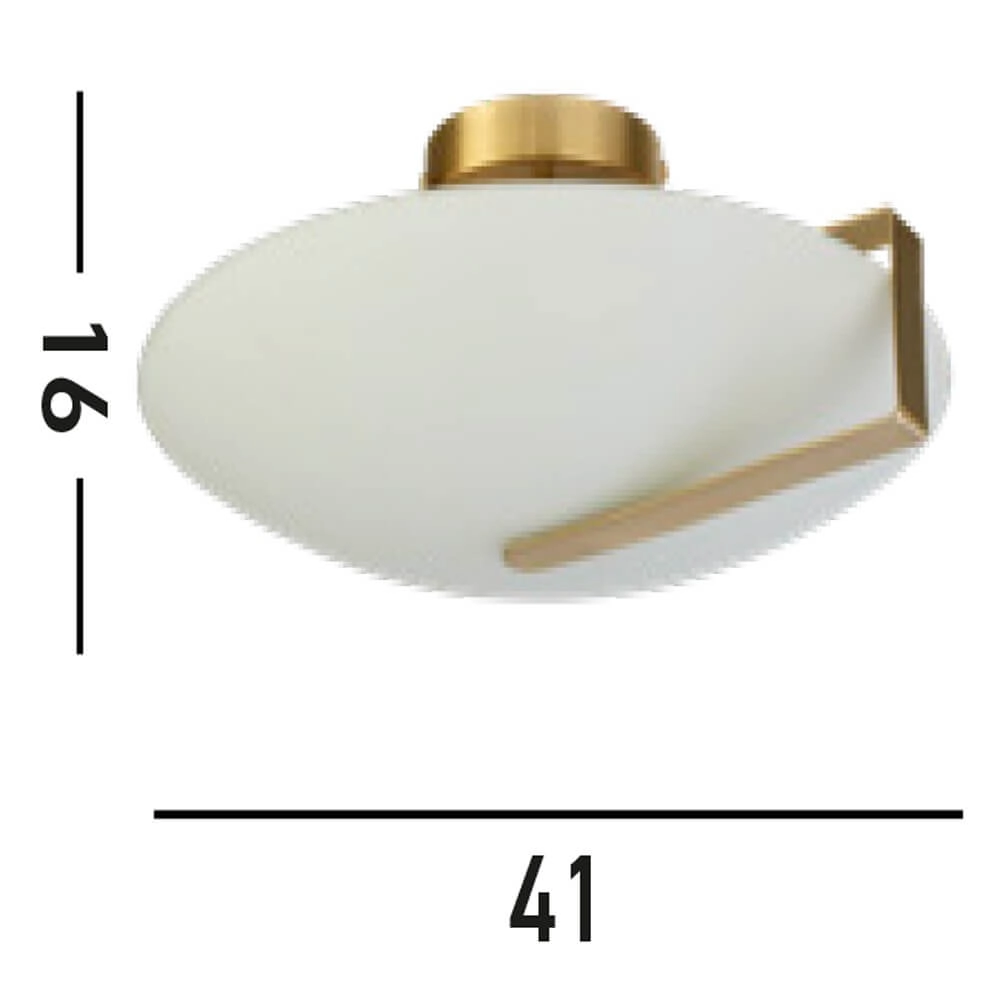 Plafondlamp Sundial goud Searchlight 5053423274768