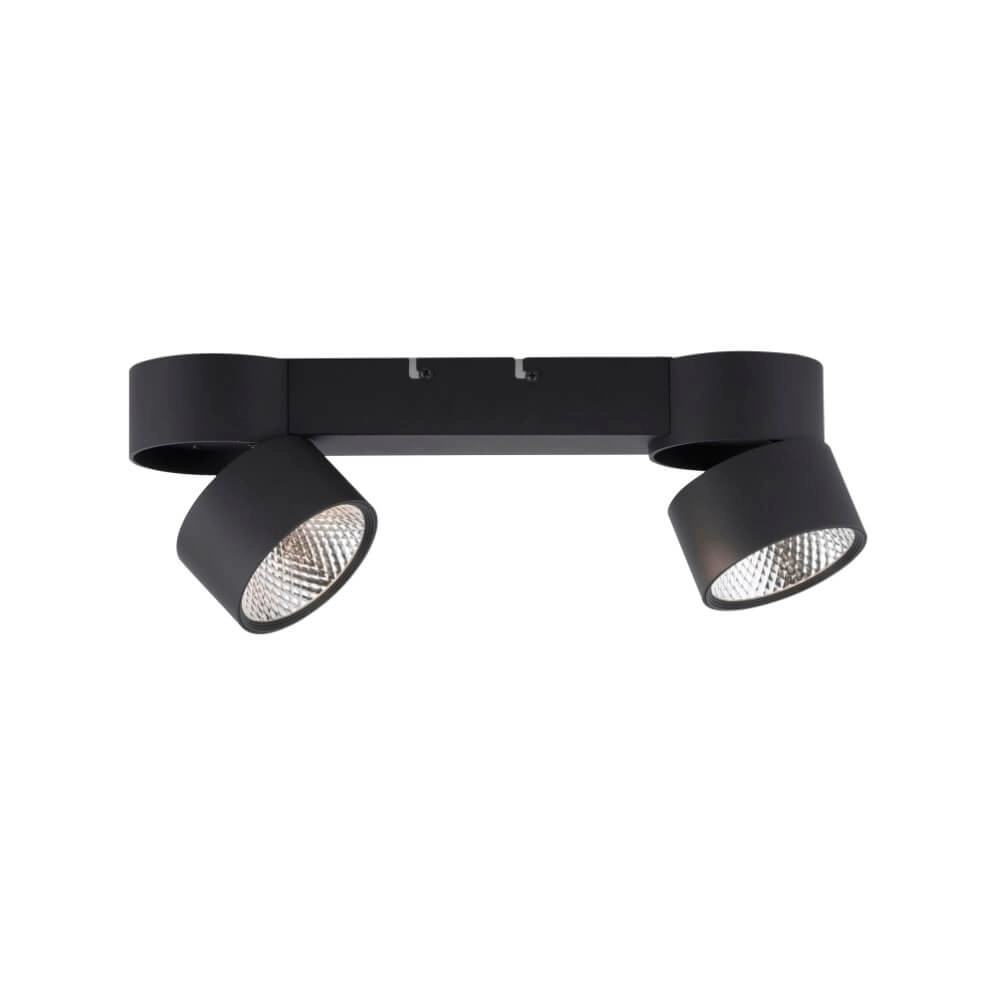 Plafondlamp Pure Nola 2-lichts zwart Paul Neuhaus 4012248372005