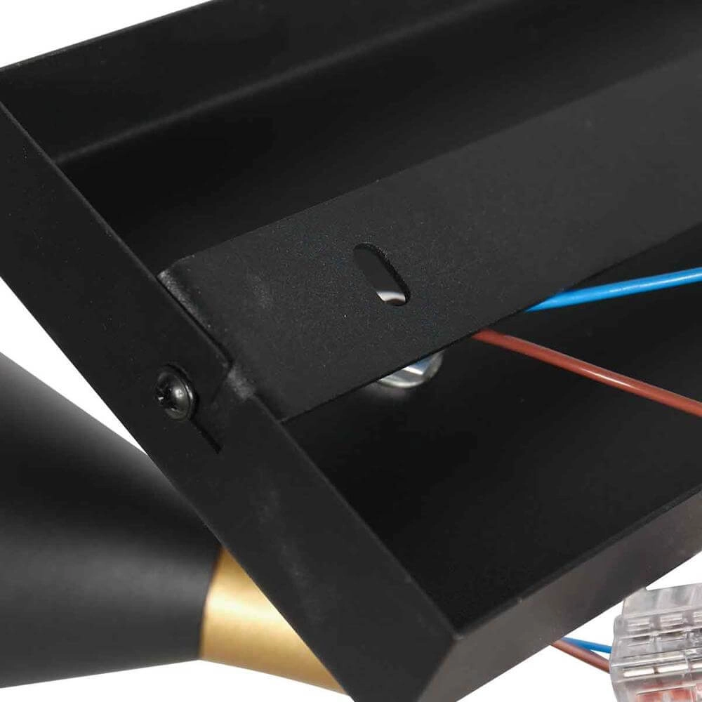 Design wandlamp Preto zwart met goud Steinhauer 8712746176285