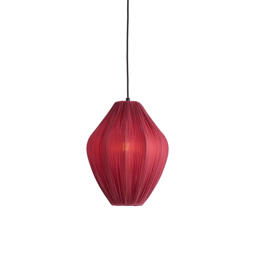 Hanglamp Verita Ø 31cm - bordeaux kap Light & Living 8717807832063