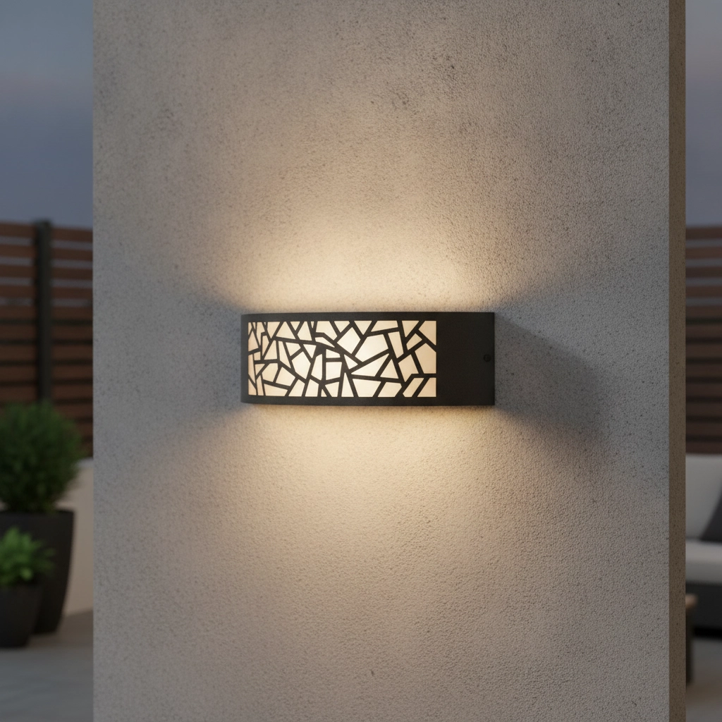 Grijze wandlamp Zenith ovaal