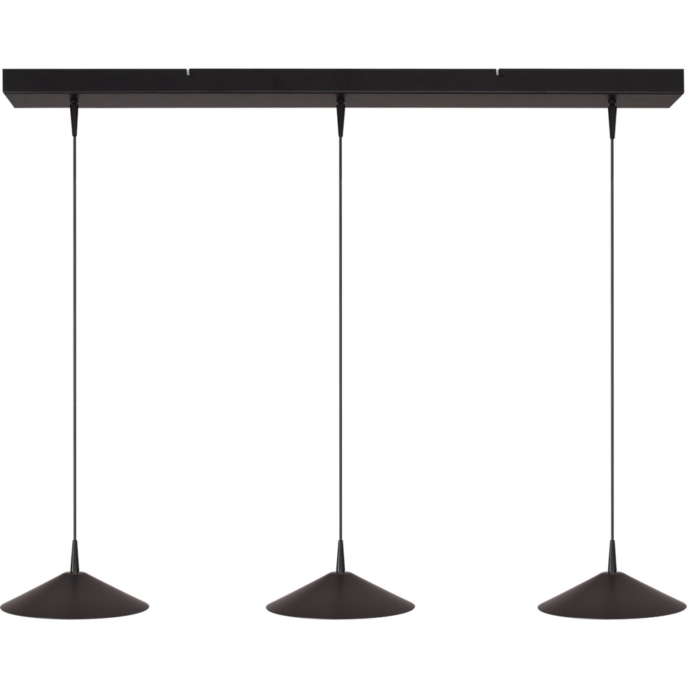 3-lichts hanglamp Ceppo zwart Ø 22cm