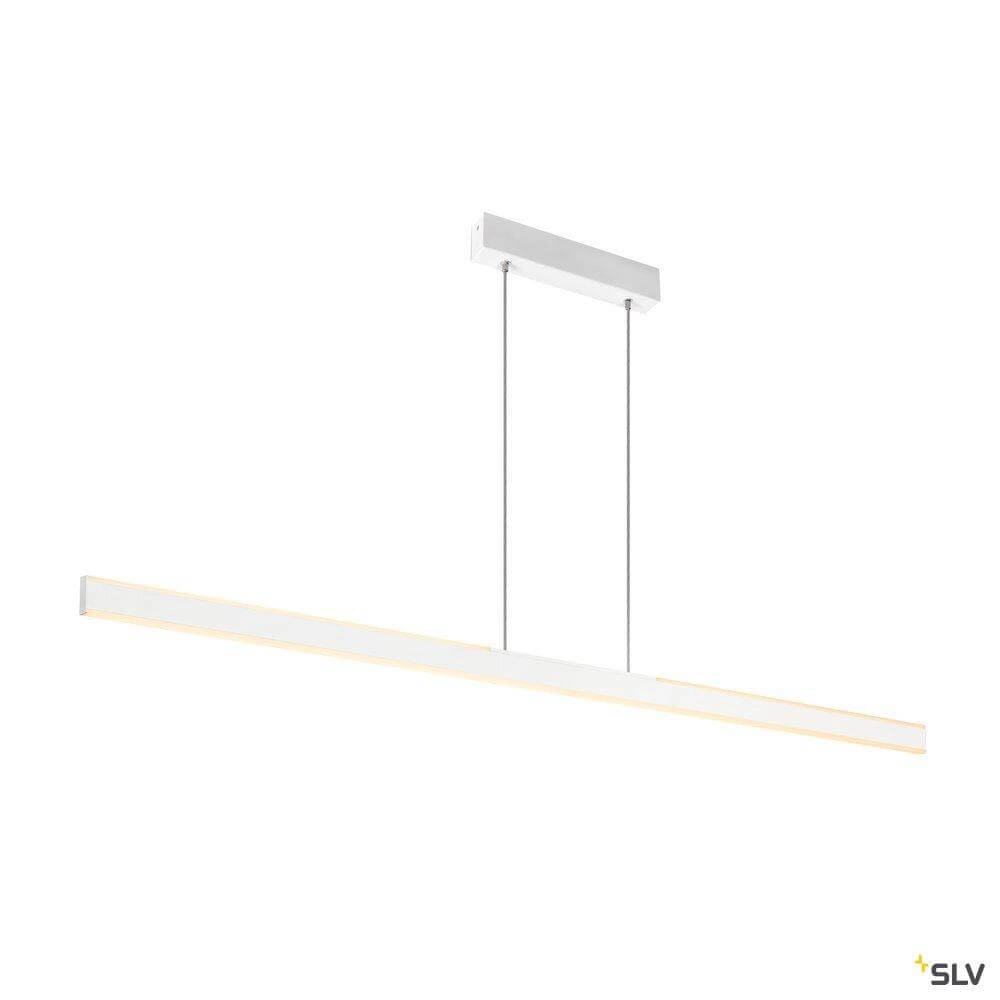 Kantoor hanglamp One Linear 2x15w Led 140cm wit Kantoor hanglamp One Linear 2x15w Led 140cm wit