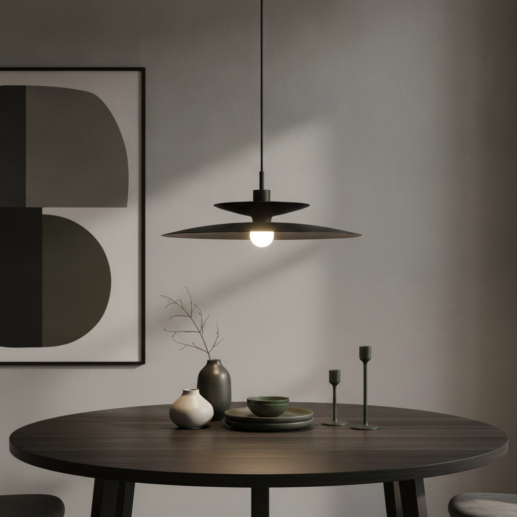 Hanglamp Linares paraplu zwart Ø 50cm