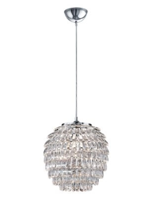 Moderne Hanglamp Petty met kristal 35cm Trio 4017807288285