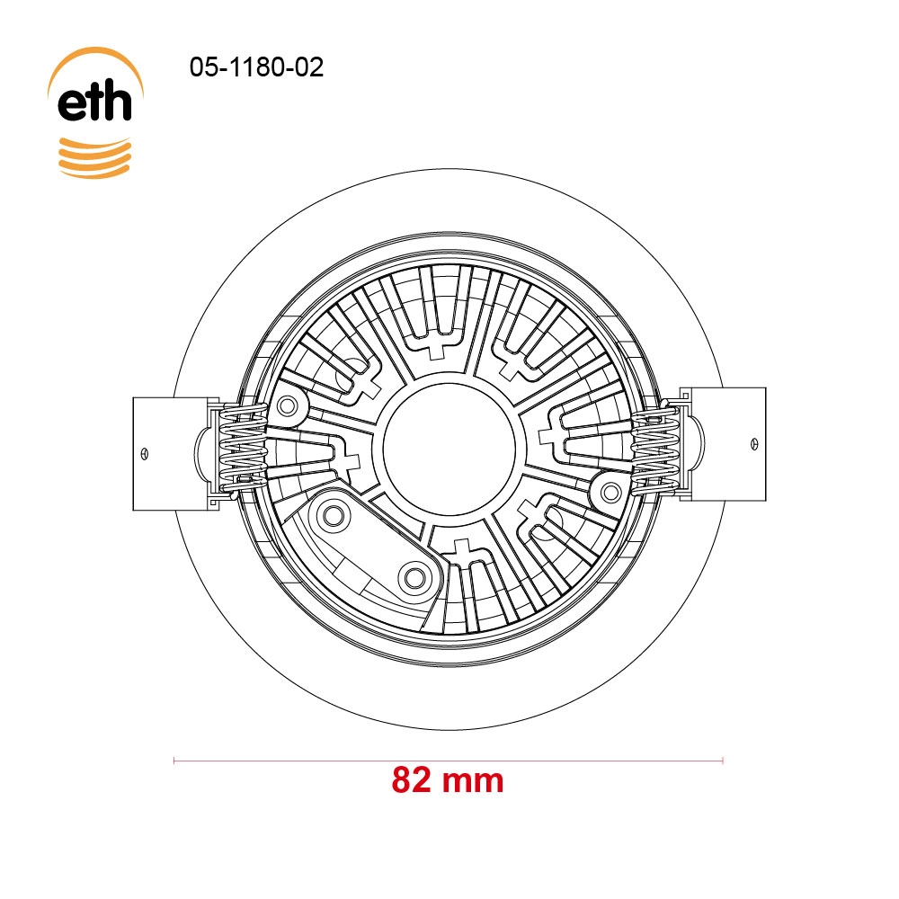 Led inbouwspot Ronin IP44 - anodic brown ETH 8720195311188