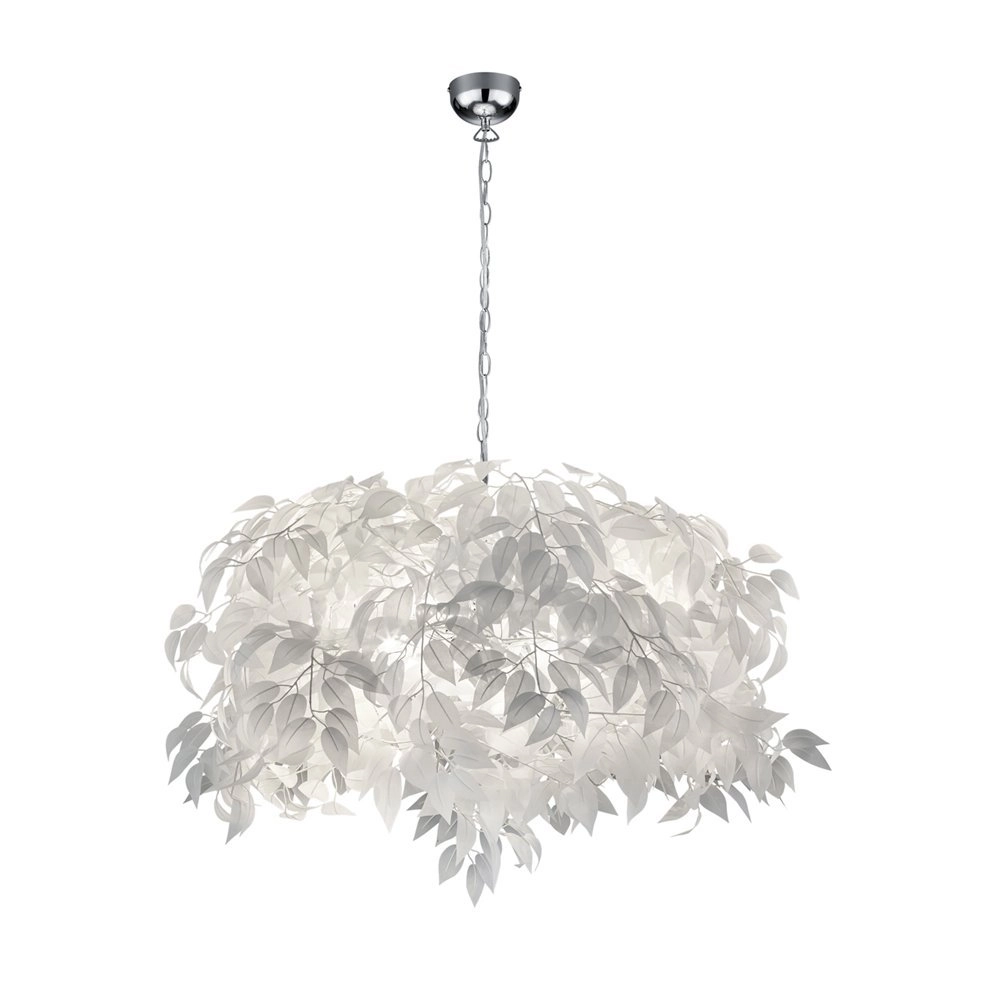 Hanglamp met blaadjes Leavy 70cm grijstint Hanglamp met blaadjes Leavy 70cm grijstint