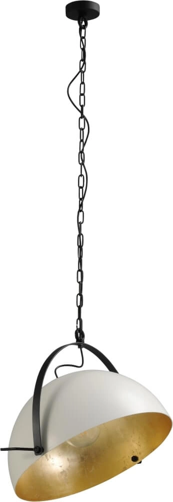 Landelijke hanglamp Larino 50 wit met oudgoud Masterlight 8718121234403