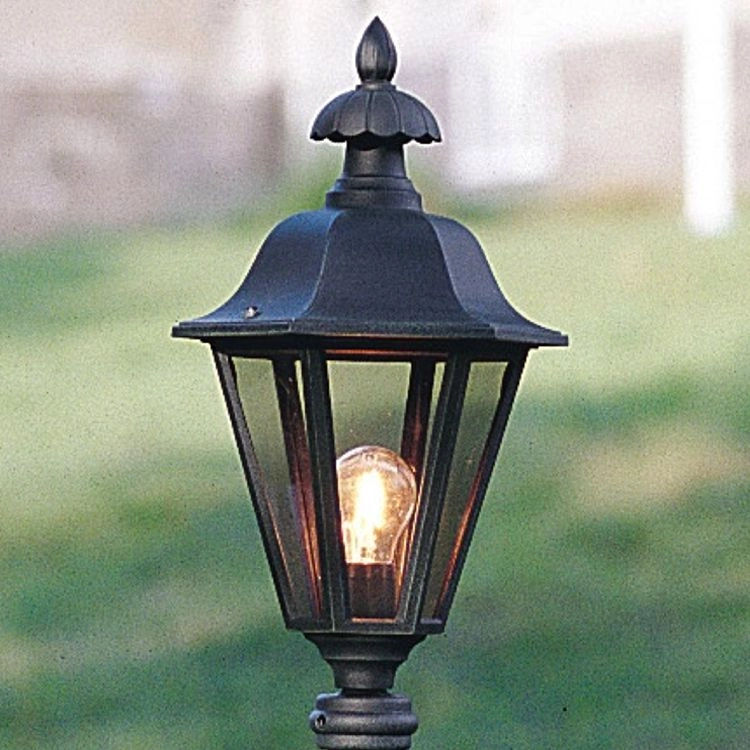 Klassieke sokkellamp Pallas 41cm mat zwart KonstSmide 7318304787507