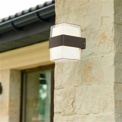 Design muurlamp Frosty Square antraciet Searchlight 5053423164694