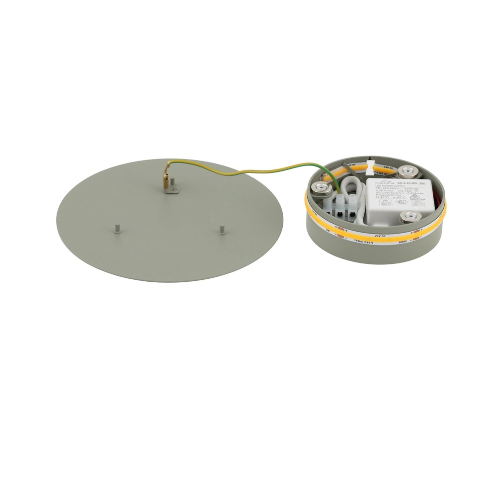 Design wandlamp Ring saliegroen Ø 15cm Lyora 5903139126632