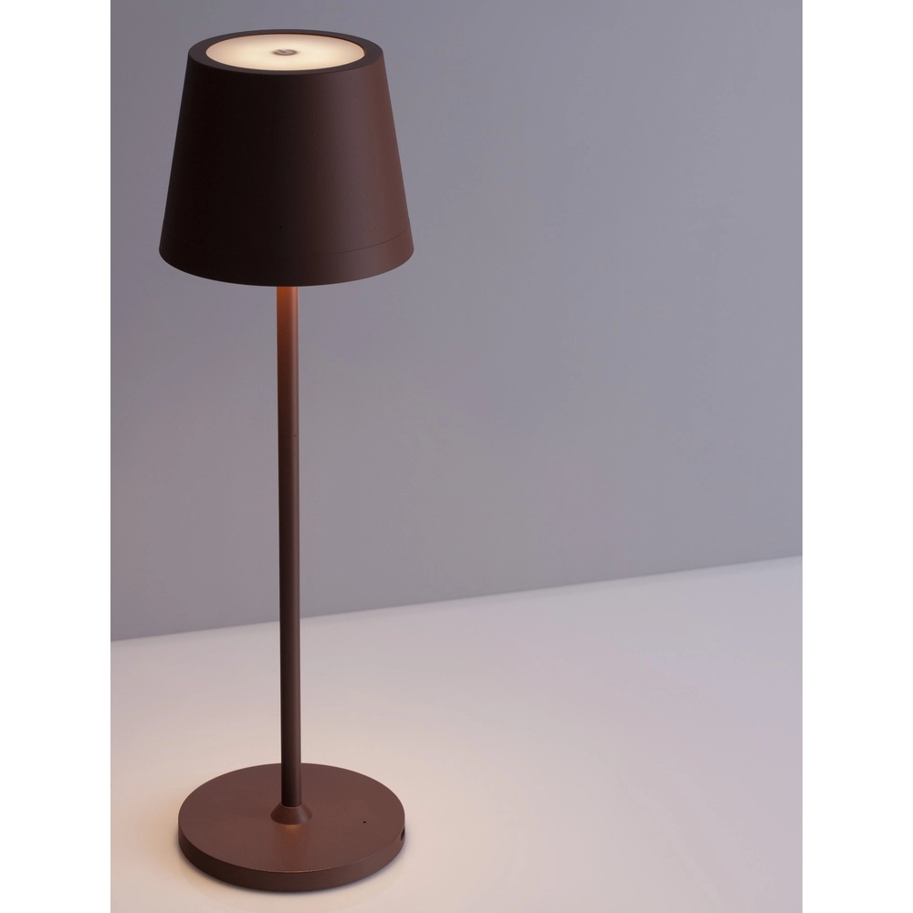 Oplaadbare tafellamp Seina roestbruin Lyora 5212017444424