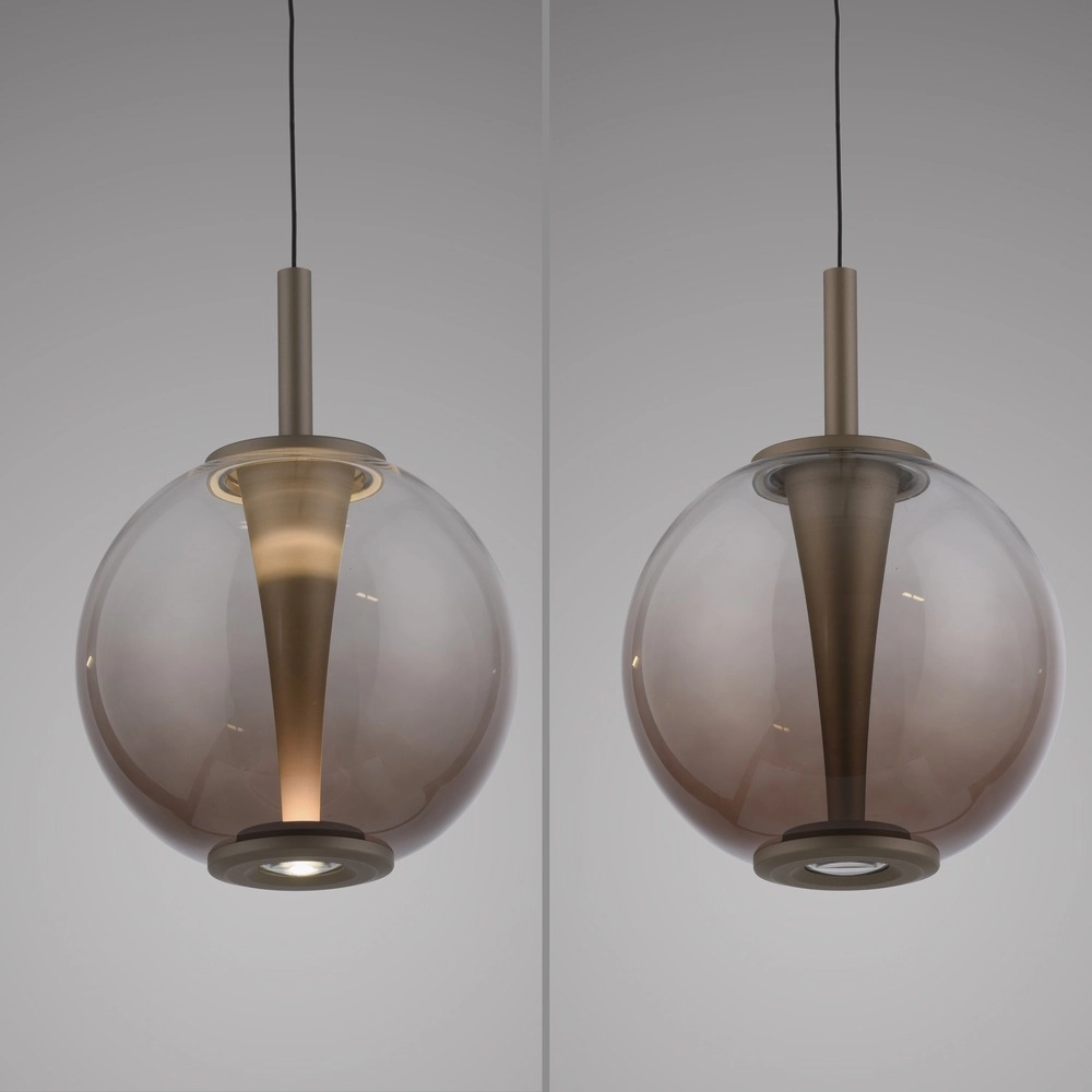 Led hanglamp Pure Infinity met amber glas - Ø 18cm Paul Neuhaus 4012248399040