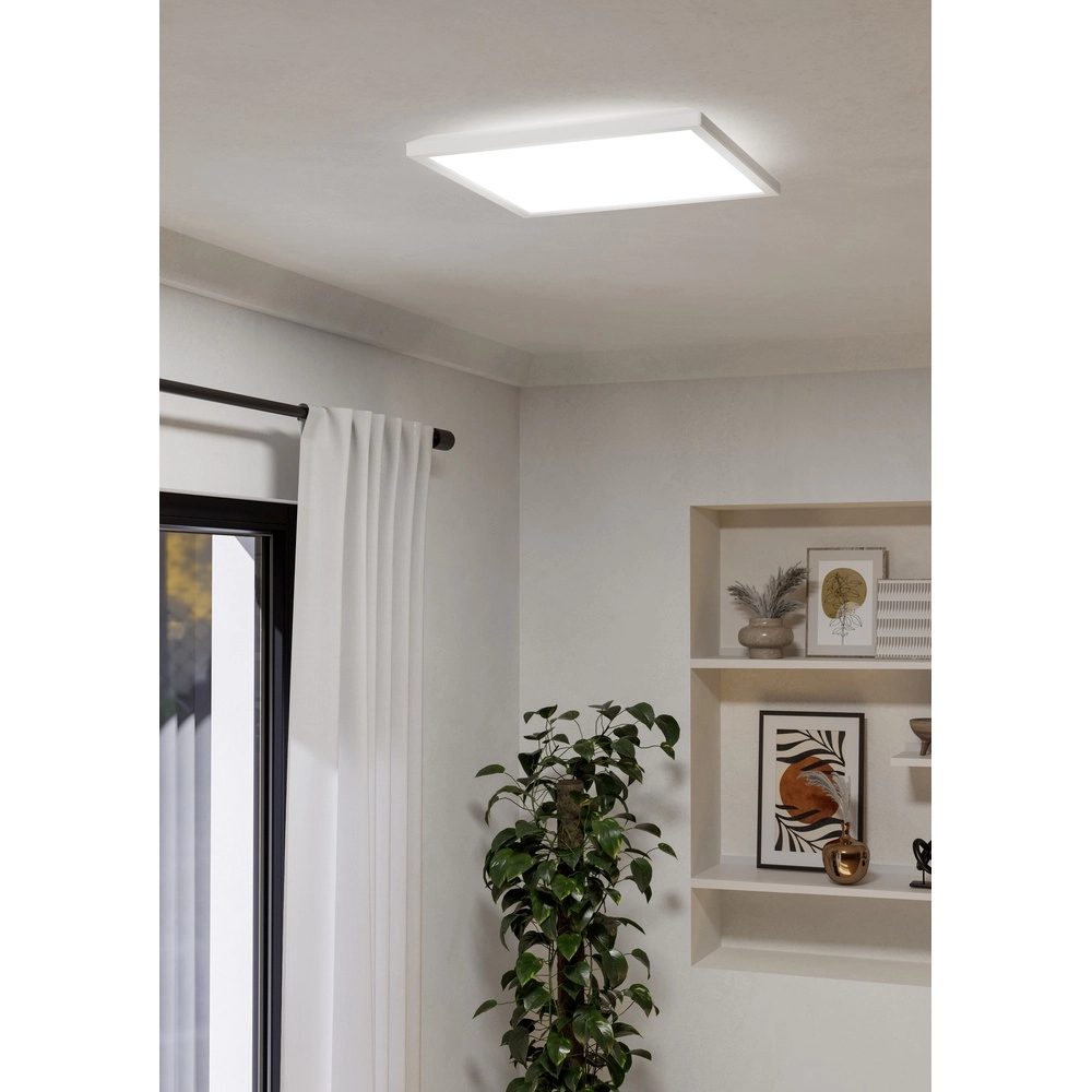 Badkamer lamp met remote Rovito-R vierkant - wit - 39x39cm Eglo 9008606330041