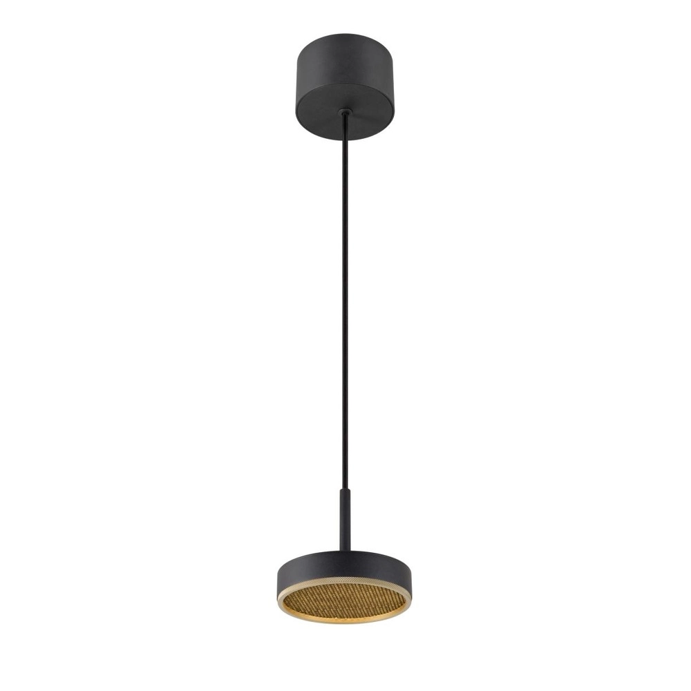 Hanglamp Grip! Flat zwart met goud Ø 14cm SLV 4024163304252