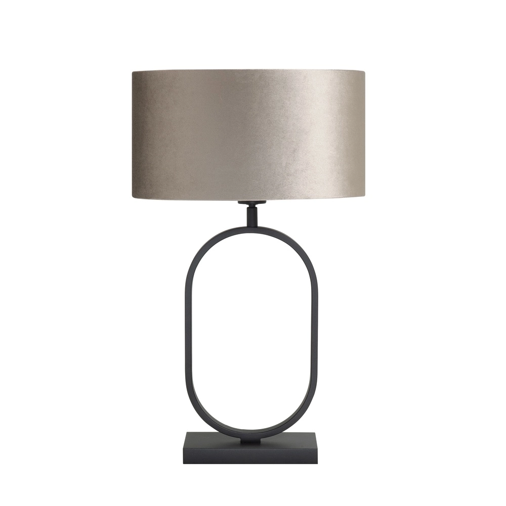 Design tafellamp Verona zwart ovaal