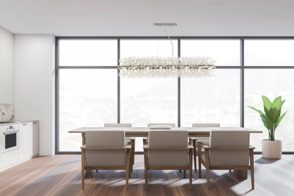 Design hanglamp Sunburst 1m chroom Searchlight 5053423250755