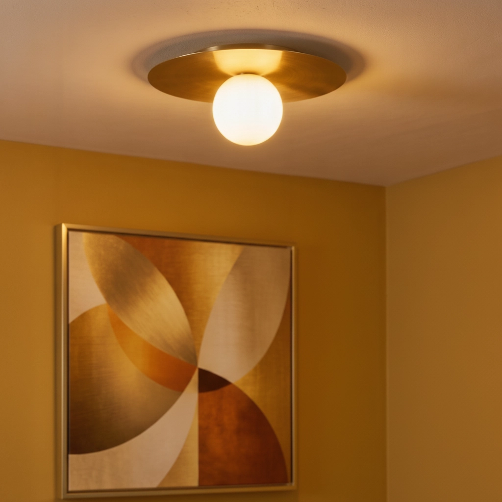 Plafondlamp Indigo goud Ø 40cm