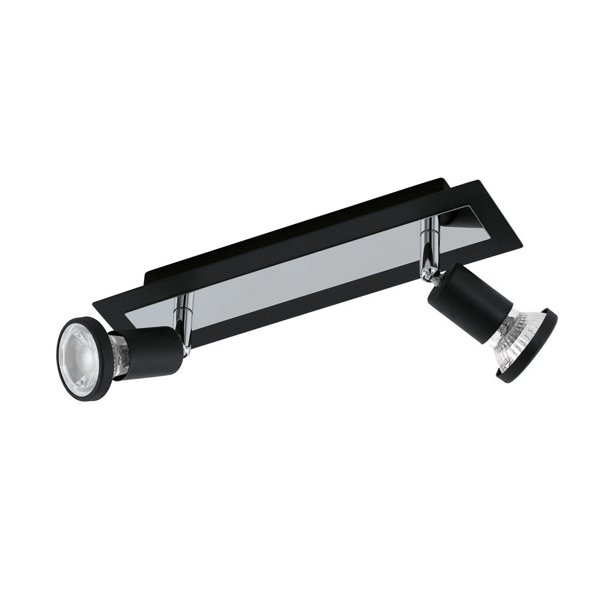 Ledspot Sarria 2-lichts zwart Ledspot Sarria 2-lichts zwart