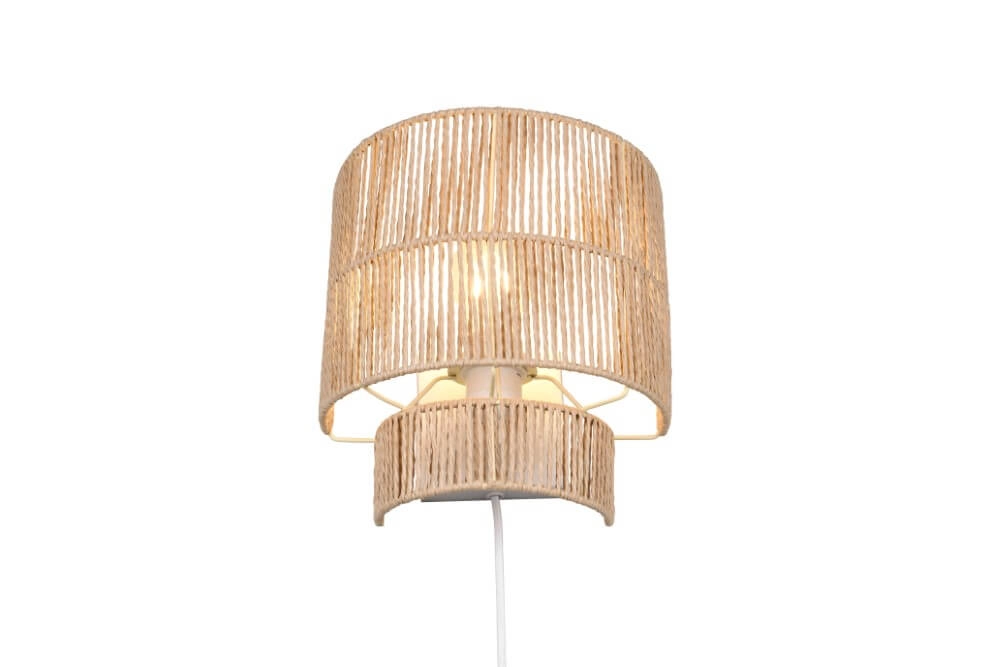 Japandi wandlamp Satna rotan Trio 4017807636192