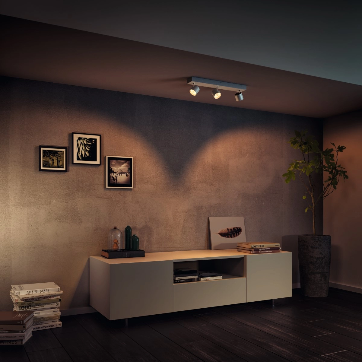 Spotlamp Star 3-lichts wit Philips 8718696154649