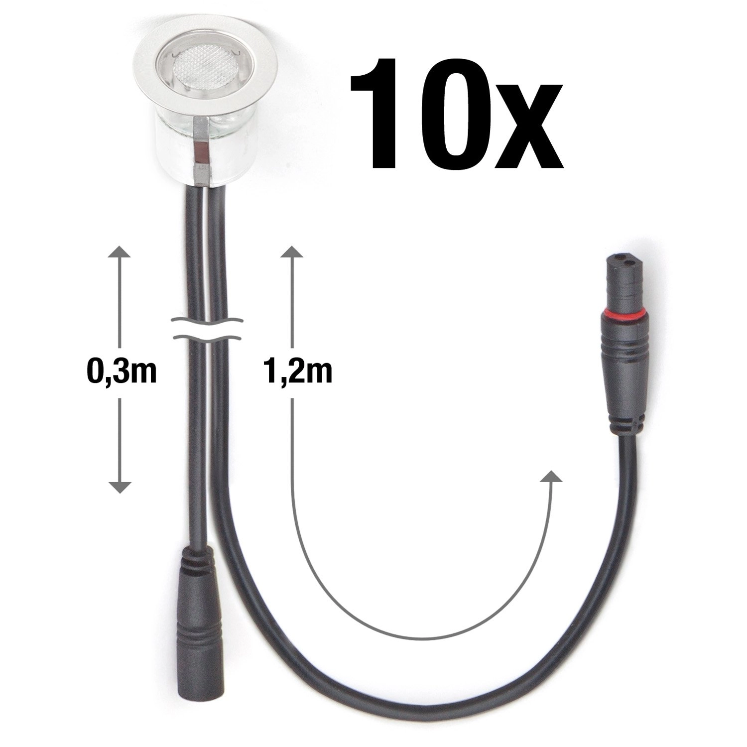 Set van 10 inbouwspots Cosa 30 6500K Brilliant 4004353047398