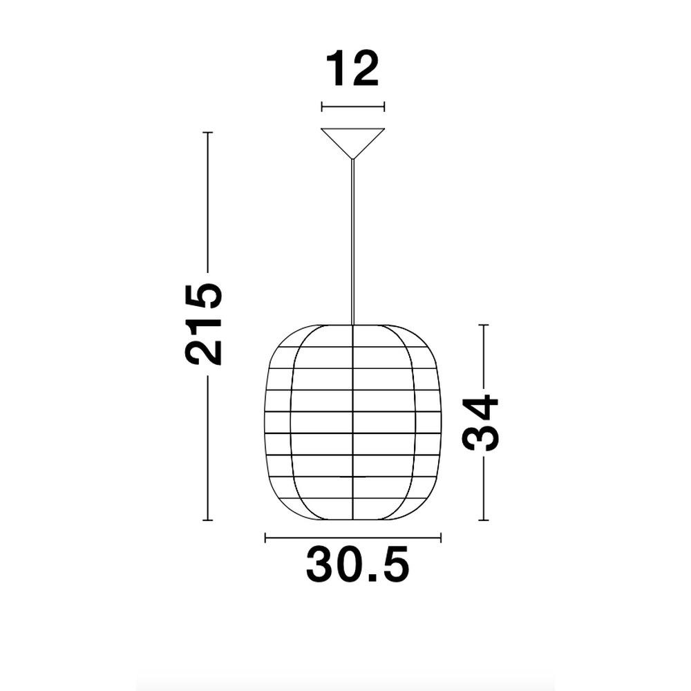 Rotan hanglamp Melody Ø 30,5cm Lyora 5212017421319