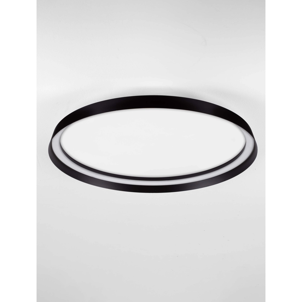 Design plafonniere Ormi Ø 60cm zwart Lyora 5212017463135