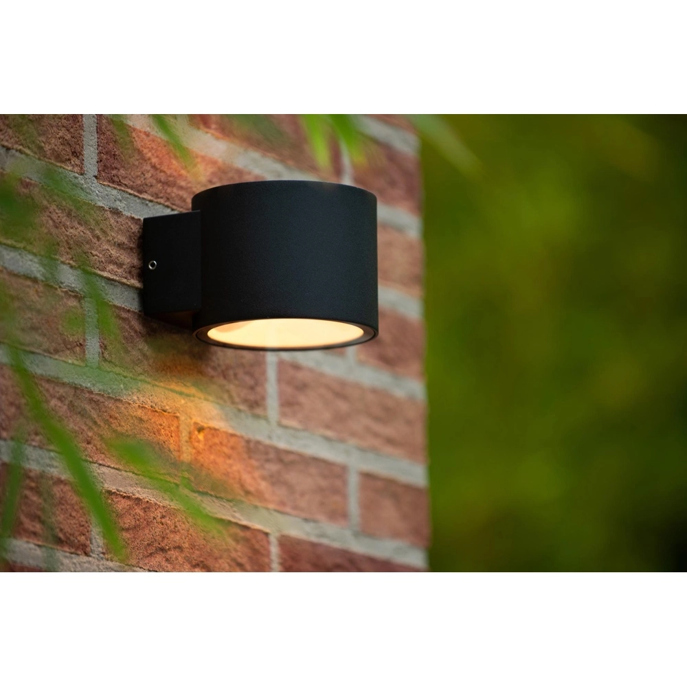 Design wandspot Oxford up & down zwart Lucide 5411212281395