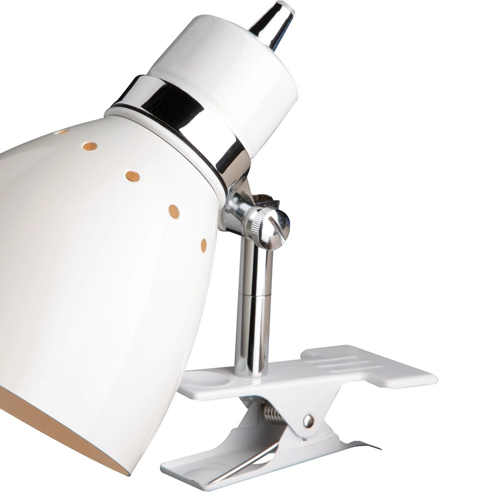 Klemspot Spring wit met chroom Steinhauer 8712746075250